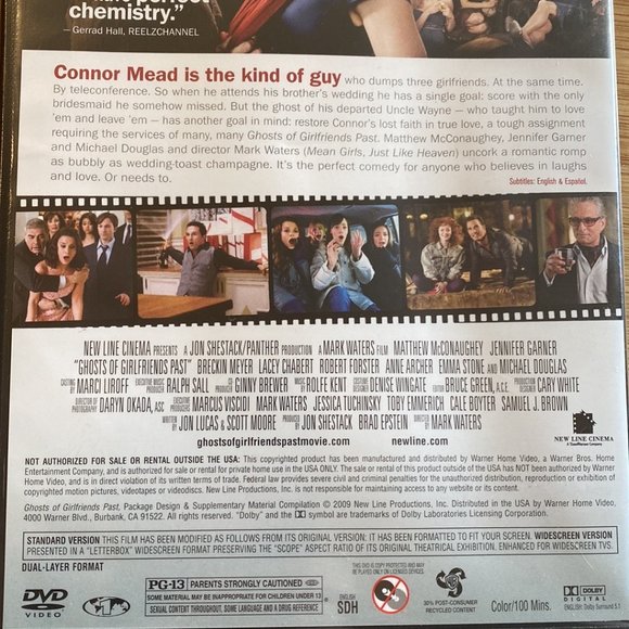 Ghosts of Girlfriends Past w/Matthew Mcconaughey & Jennifer Garner DVD * NWOT - Picture 4 of 4